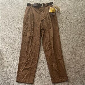 Women’s Vintage Tan Chinos with Black Belt size 6 petite